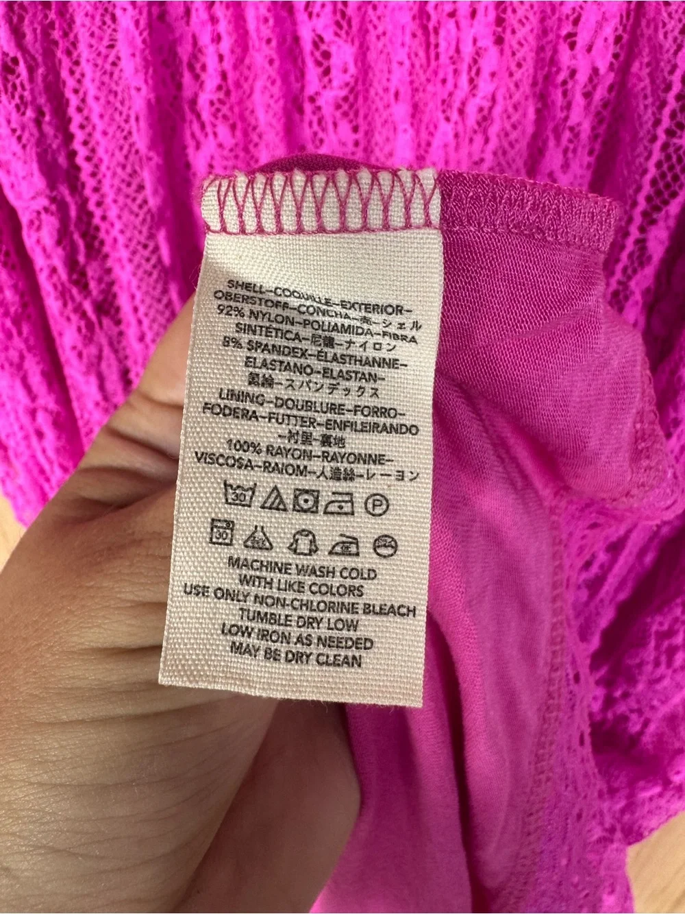 Free People Vibrant Fuchsia Lace Babydoll Party Mini Dress